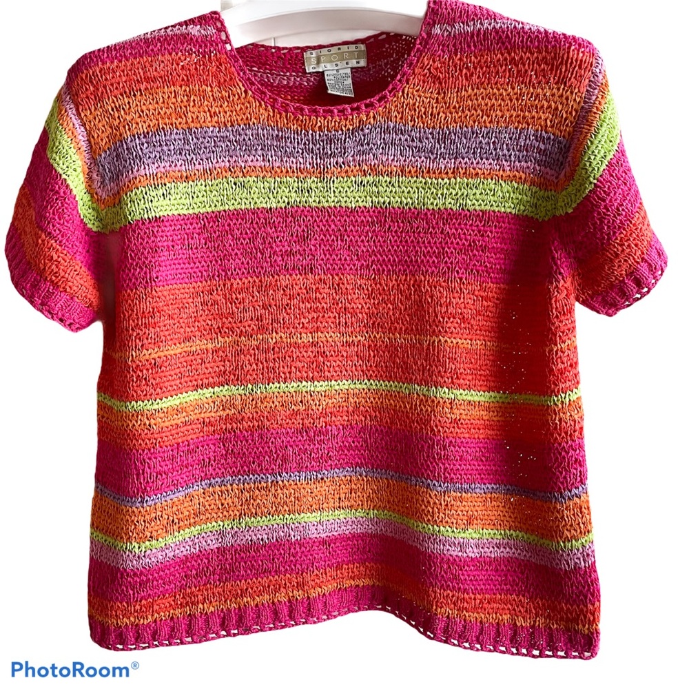 SIGRID OKSEN SPORT striped pattern sweater, Size S
